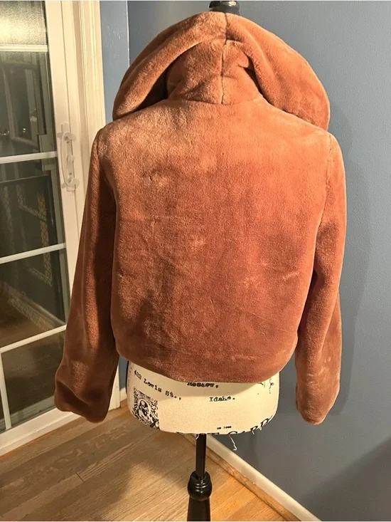 Blank NYC Women's Espresso Faux Fur Martini Jacket - Picture 8 of 13